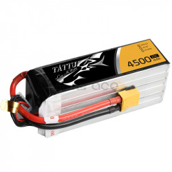 TATTU 4500mAh 22.2V 25C 6S1P Lipo Battery Pack ( Gensace TA-25C-4500-6S1P)