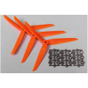 Three Blade 7x3.5 Propellers Orange (3pcs)